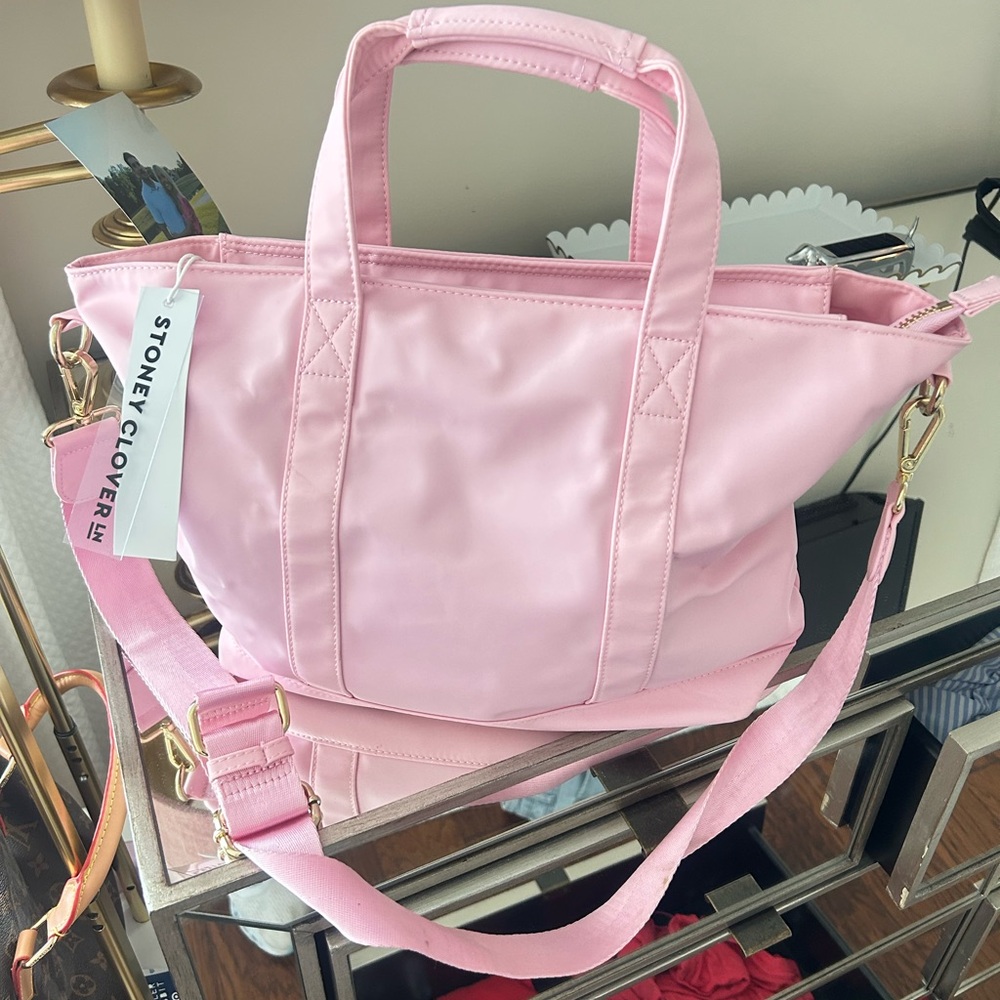 Stoney Clover Lane Classic Mini Tote Bag- Flamingo Pink NWT